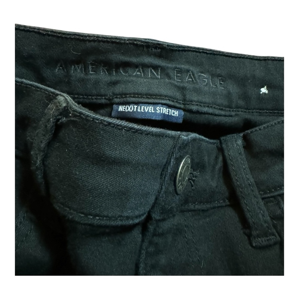 American eagle black skinny jeans size 10 - Picture 2 of 5